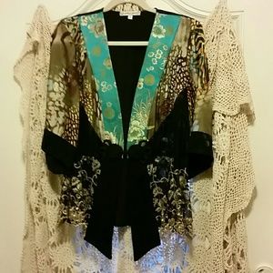 Spencer Alexis kimono jacket medium burnout